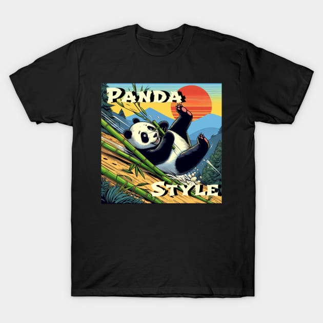 Funny panda style T-Shirt by The Artful Barker